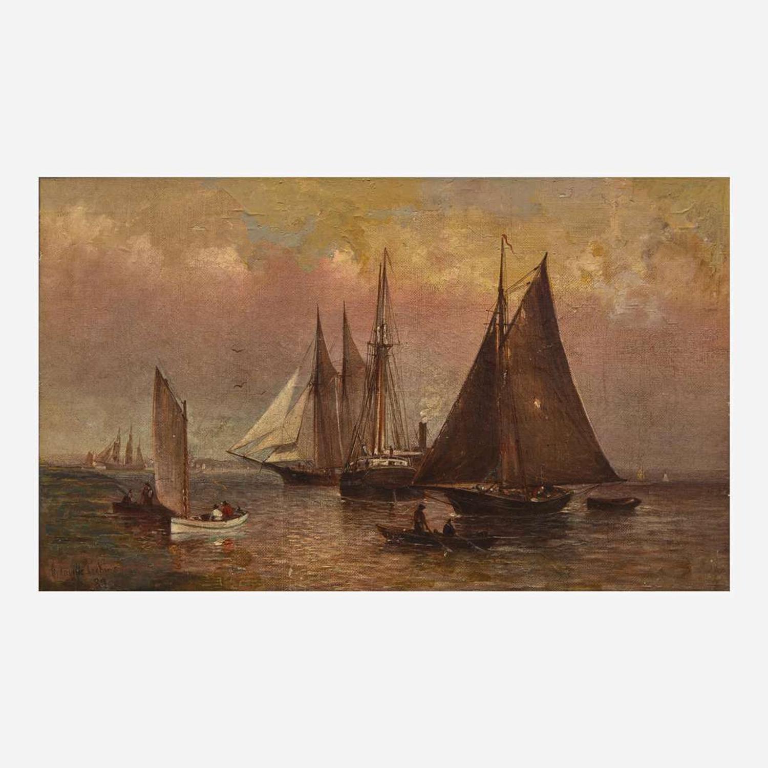 Granville Perkins (American, 1830-1895) Seascape