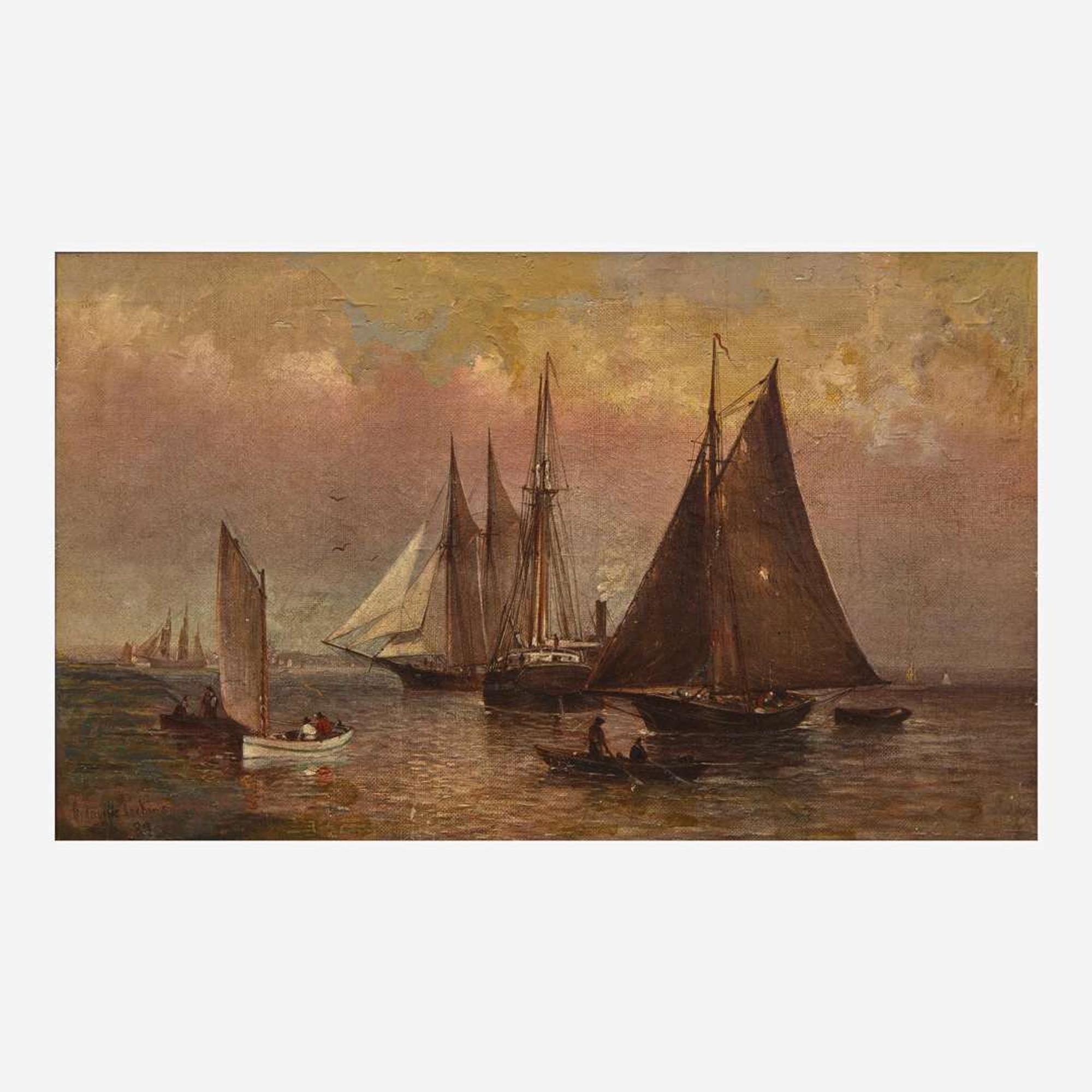 Granville Perkins (American, 1830-1895) Seascape