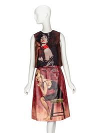 PRADA, PRINTED SKIRT ENSEMBLE, A/W 2017