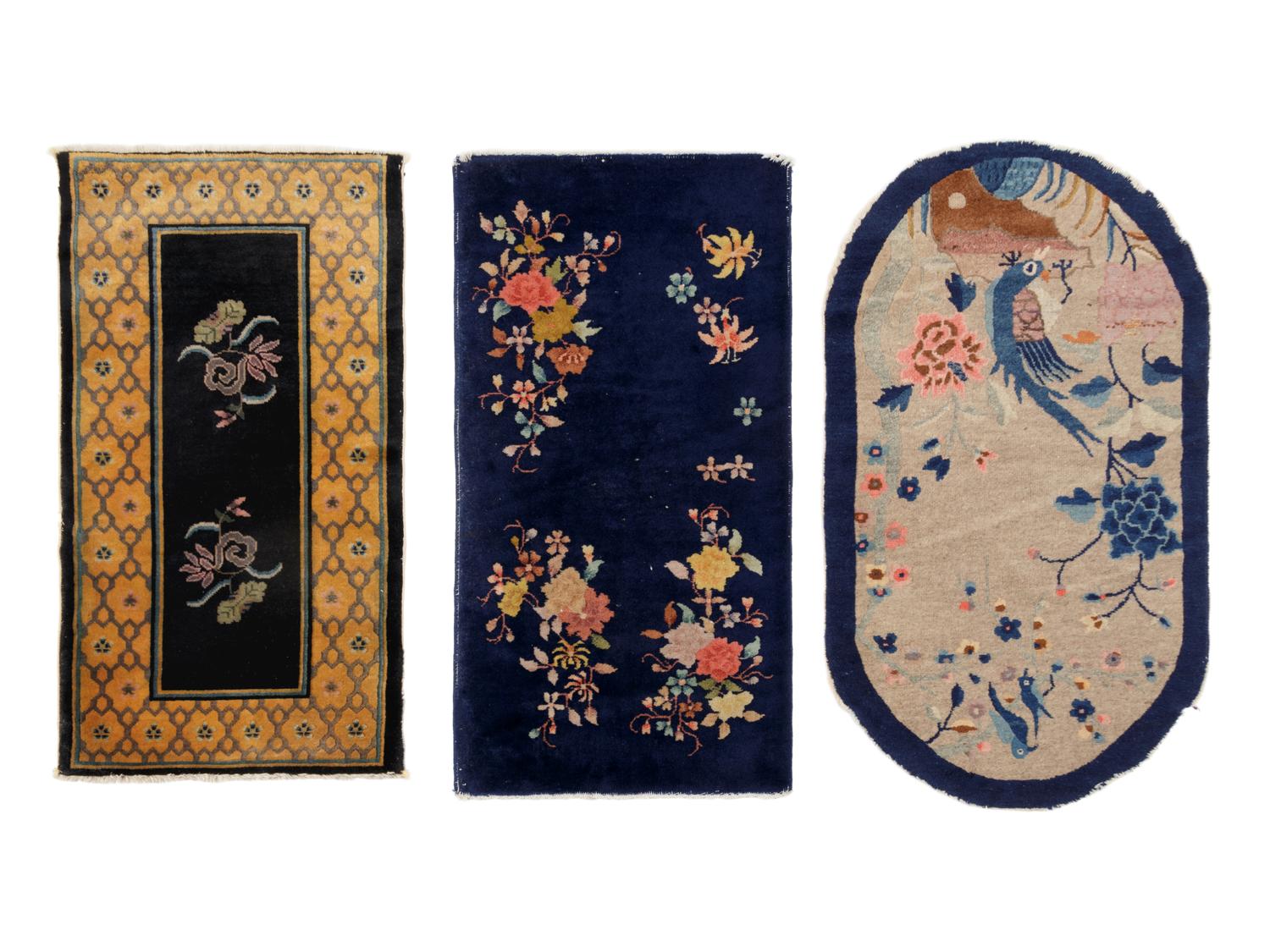 Three Chinese Wool Mats