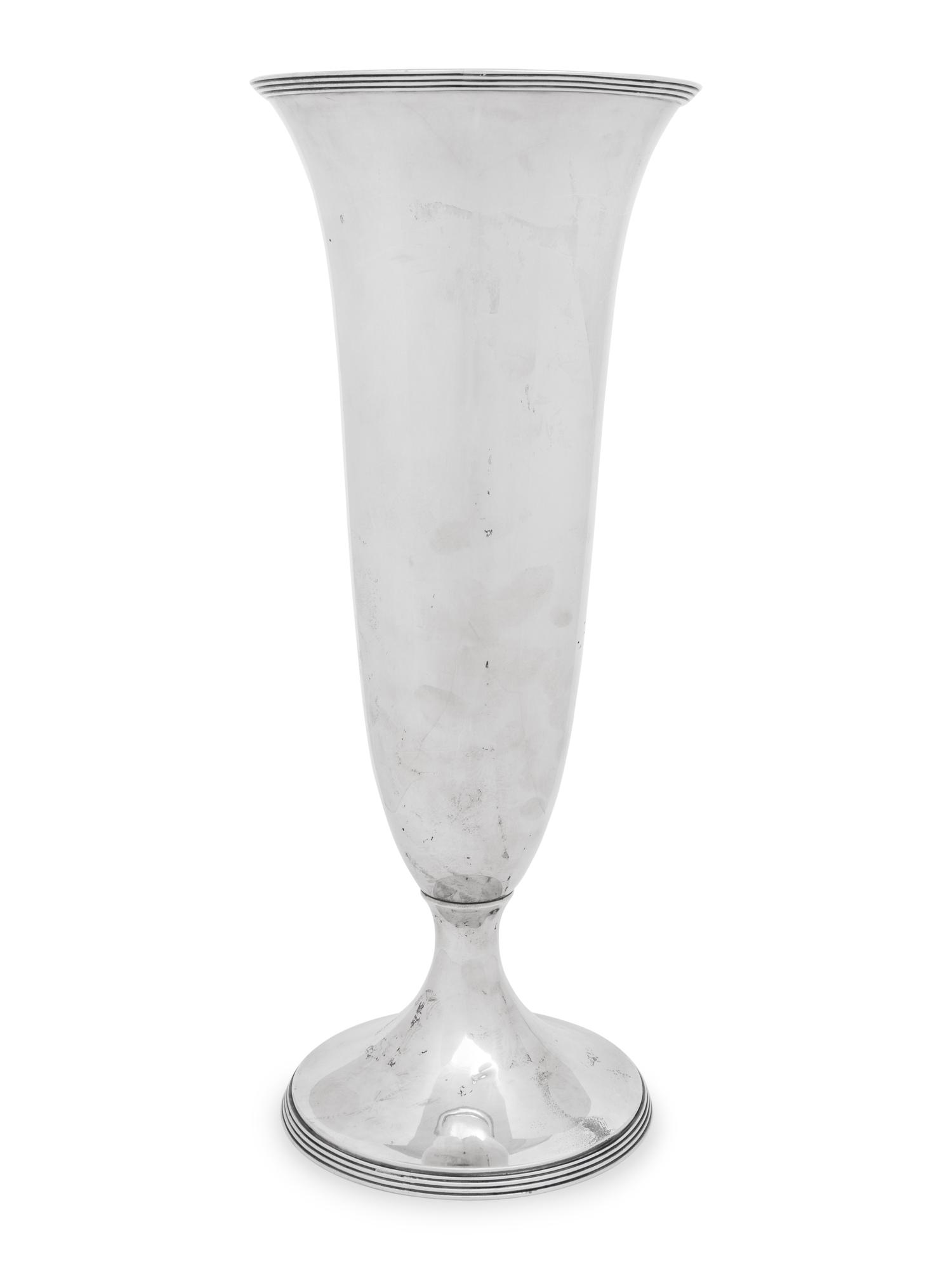 A Large American Silver Vase