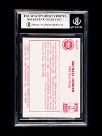 A 1986 Star Court Kings Michael Jordan Card No. 18 (BGS 8.5 NM-MT+)