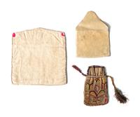 Haudenosaunee Embroidered Hide Pouches and Wall Pockets