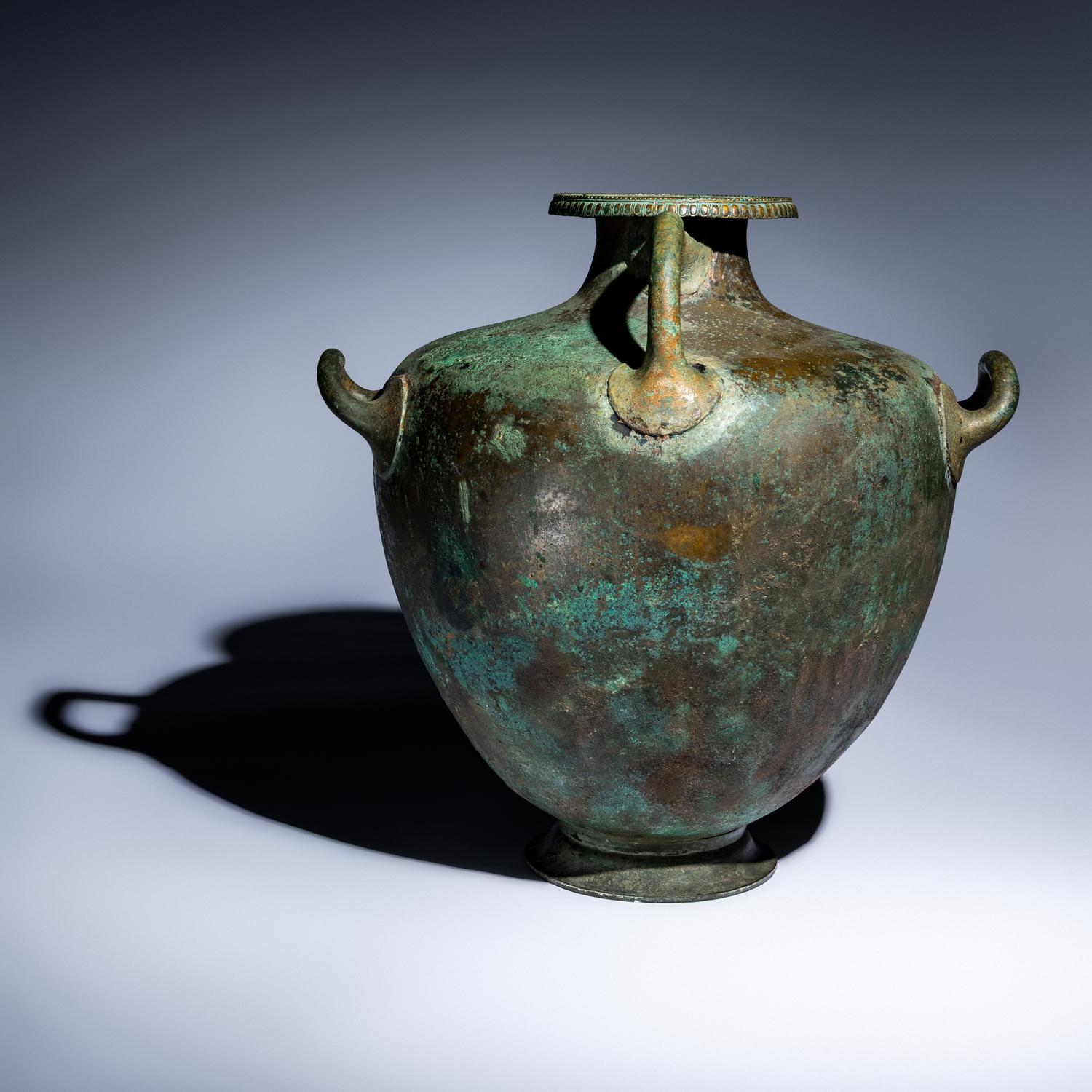 A Greek Bronze Hydria with Inscription