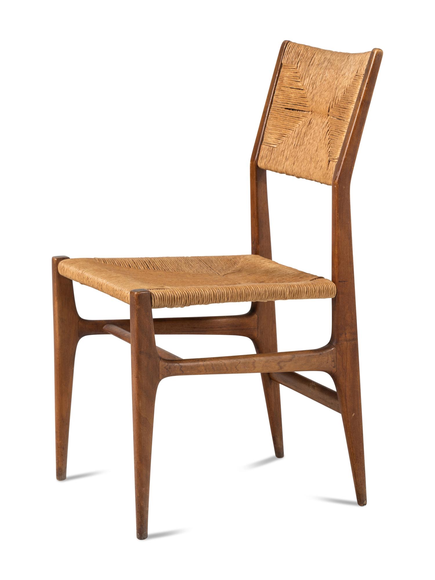 Pair of Leggera Hardwood Side Chairs, designed 1952 Cassina, Italy