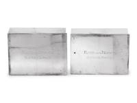 A Pair of American Silver Cigarette Boxes
