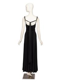 Holly Harp, Black Jersey Gown, 1970's
