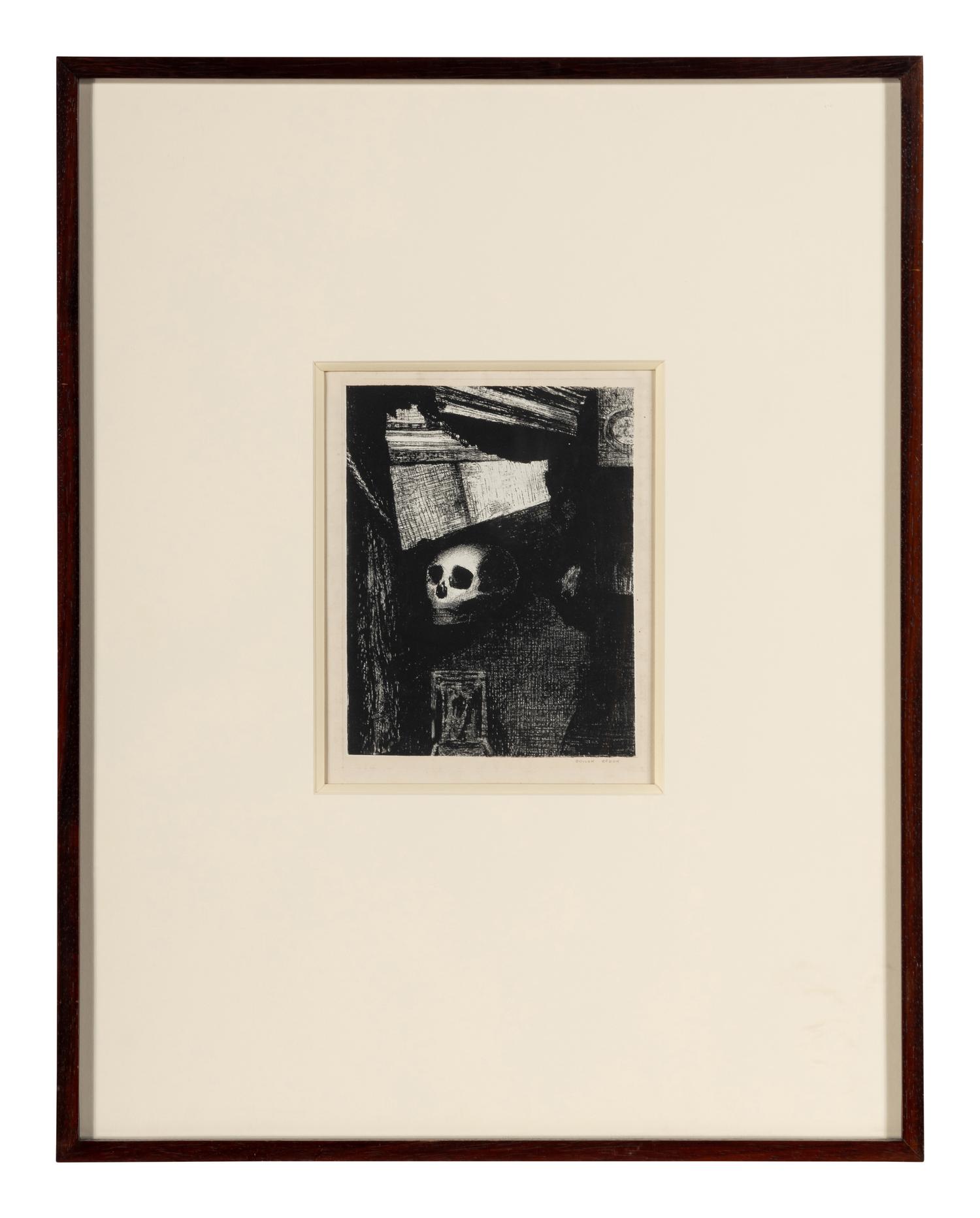 Through an Opening in the Wall, a Skull Appeared ( Plate 1 from Edmond Picard’s Le Jure ), 1887