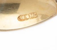 A Set of Twelve Russian Silver-Gilt and Enamel Teaspoons