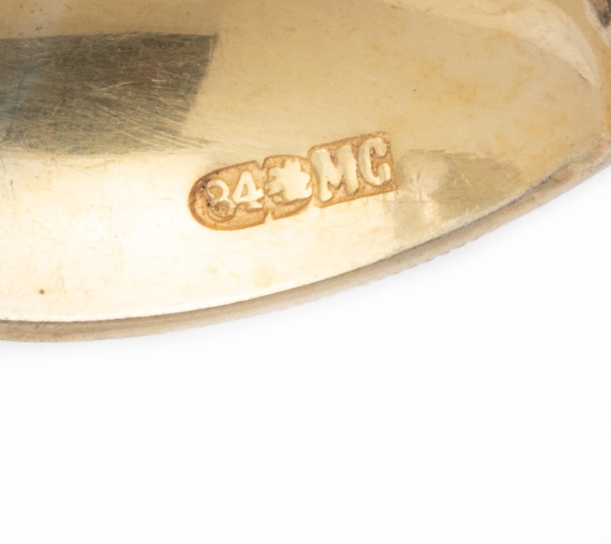 A Set of Twelve Russian Silver-Gilt and Enamel Teaspoons