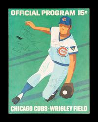 A Group of 12 1960s-70s Chicago Cubs Wrigley Field Signed Autograph Scorecards (Including Ernie Banks, Billy Williams, Fergie Jenkins and Ron Santo)