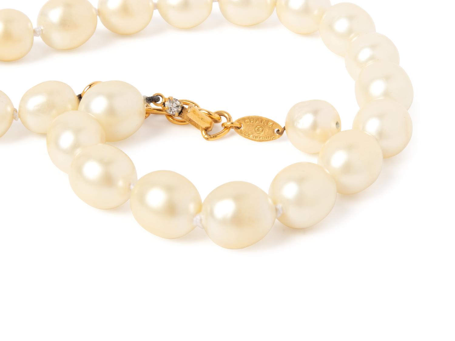 Chanel Faux Pearl Necklace, 1980's