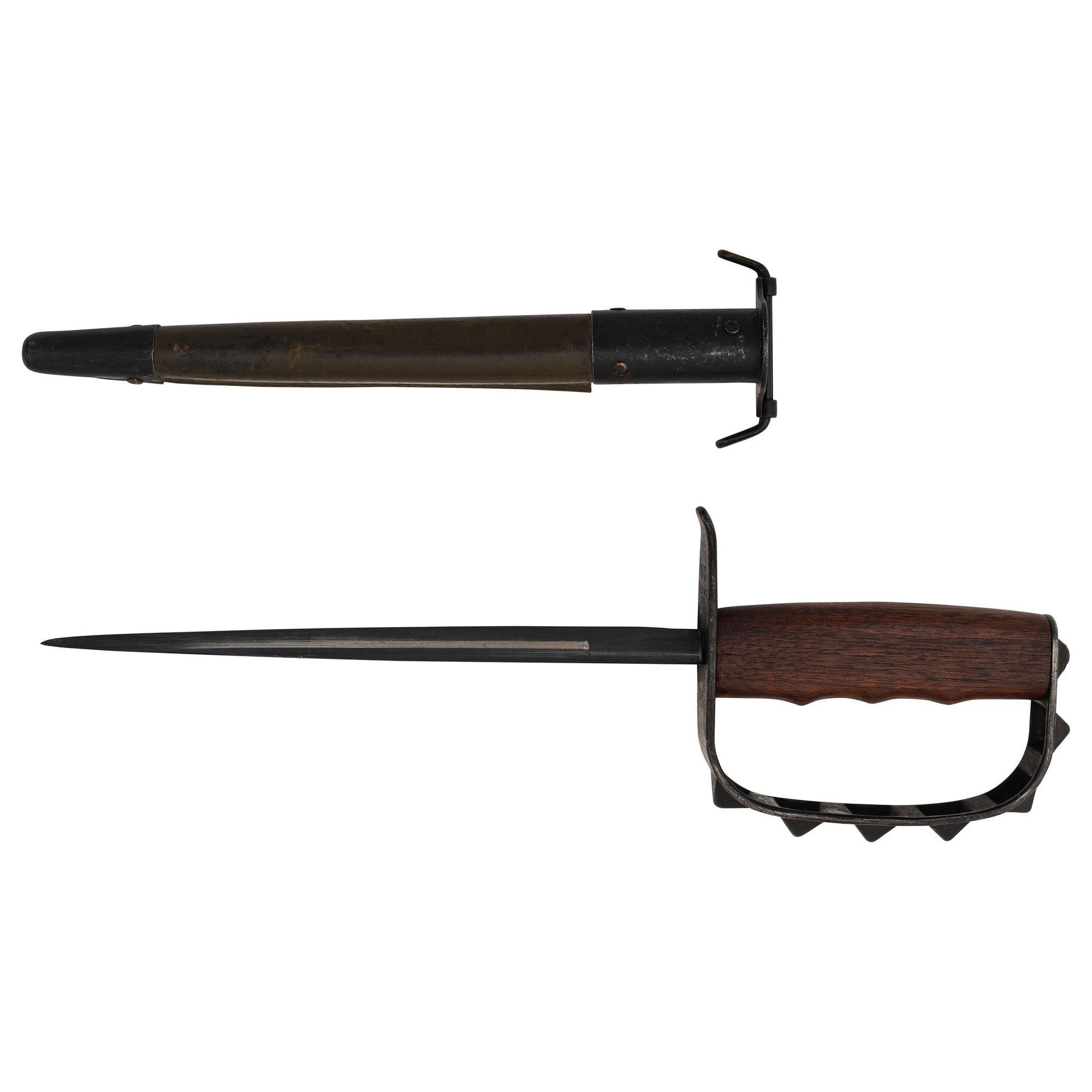 U.S. Model 1917 Trench Knife and Scabbard by L.F.&C.