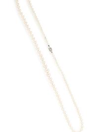 CULTURED PEARL AND DIAMOND NECKLACE