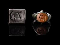 A Roman Stone Animal Ring Stone