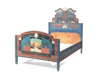 A Painted and Decorated Bed