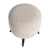A Pair of Contemporary Bouclé Upholstered Stools