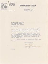 [Presidential] Truman, Harry S. Typed Letter, signed