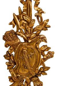 A Set of Four Louis XV Style Giltwood Trophy Plaques