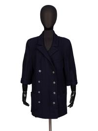 CHANEL, NAVY TWEED JACKET
