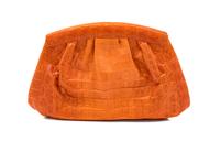 Nancy Gonzalez Orange Crocodile Leather Purse, 1980-90s
