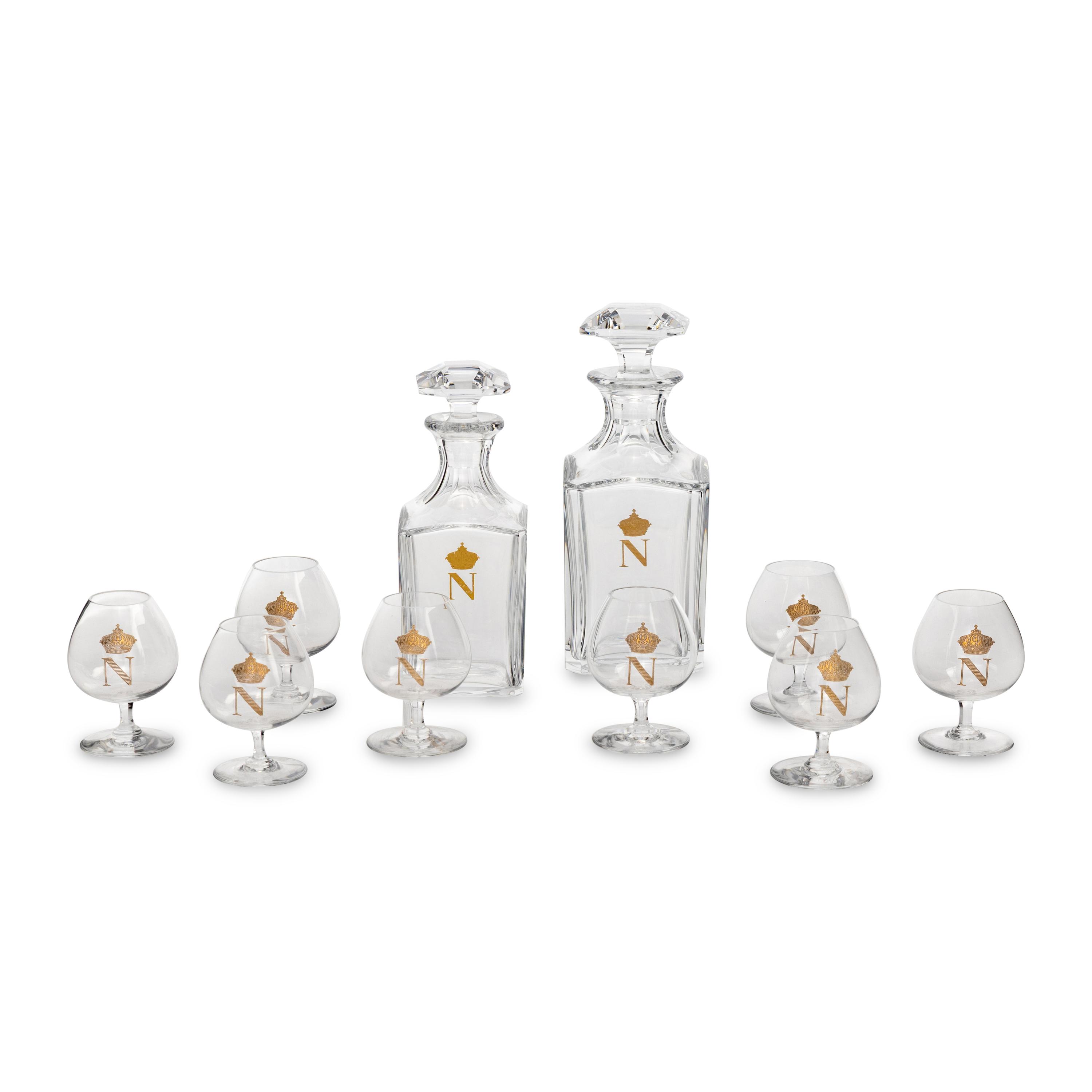 A Set of Baccarat Decanters and Snifters