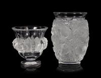 A Lalique Bagatelle Vase and a Lalique Dampierre Vase