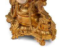 A French Gilt Bronze Mantel Clock