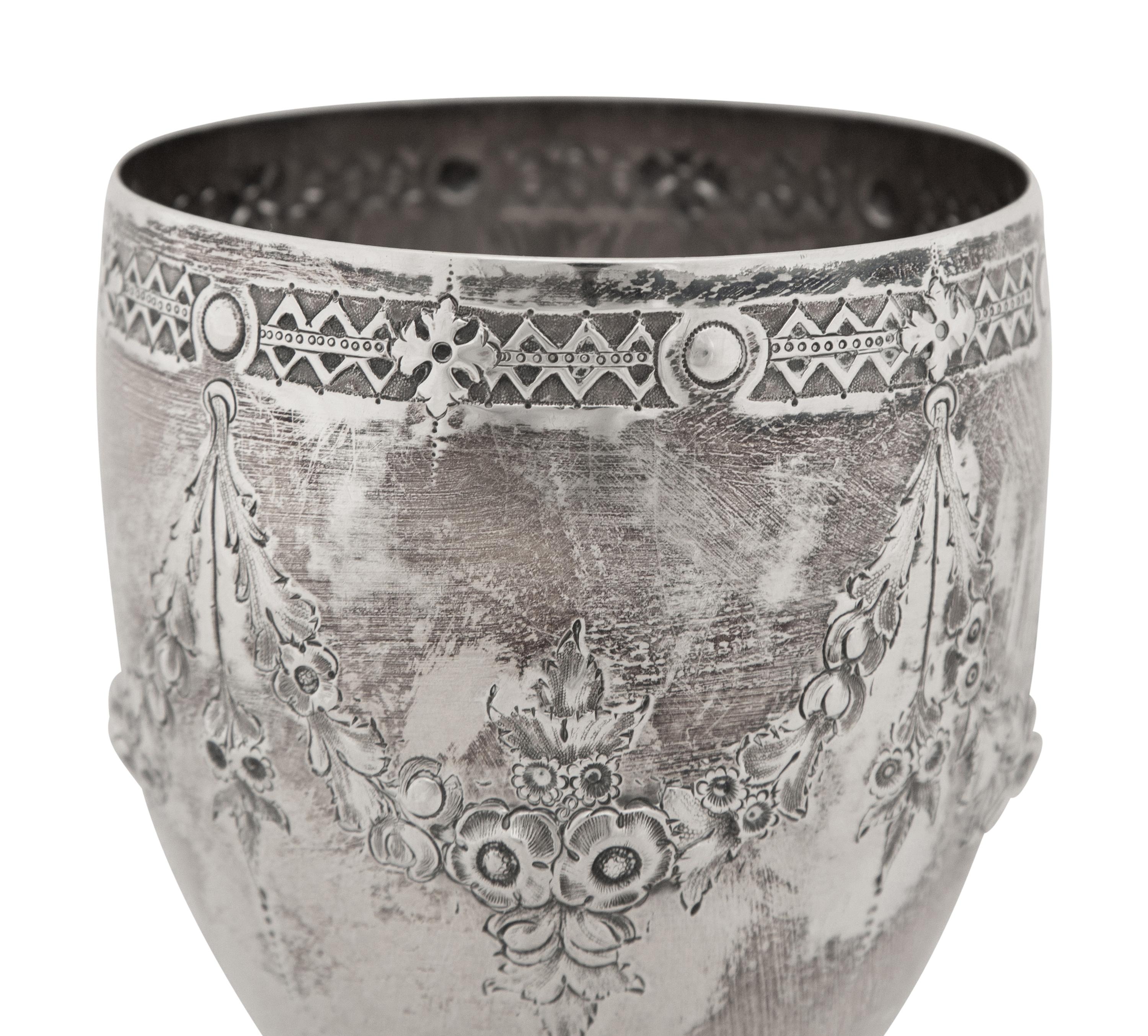 A Victorian Silver Goblet