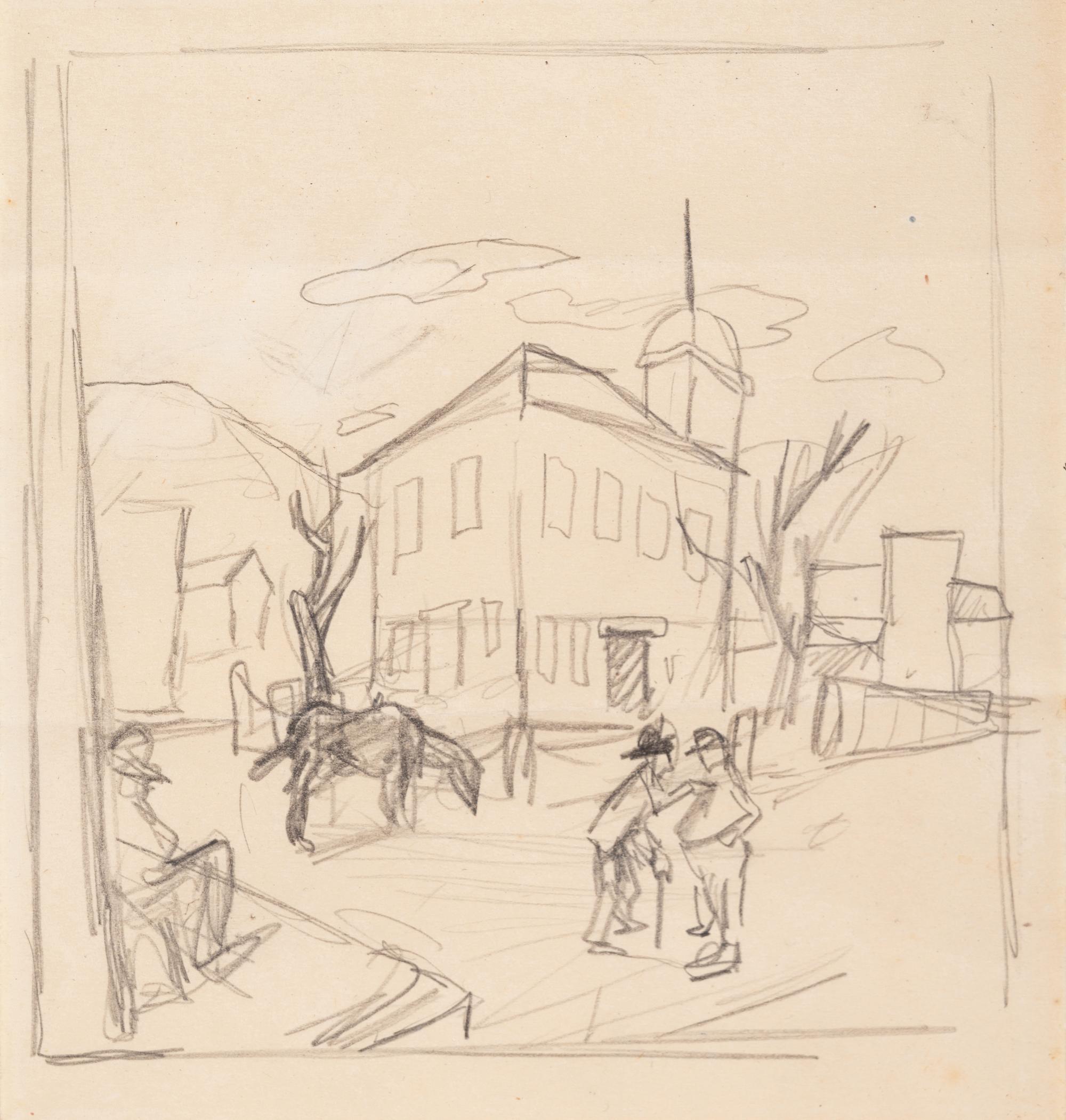 A Dispute with the Sheriff , c. 1926
