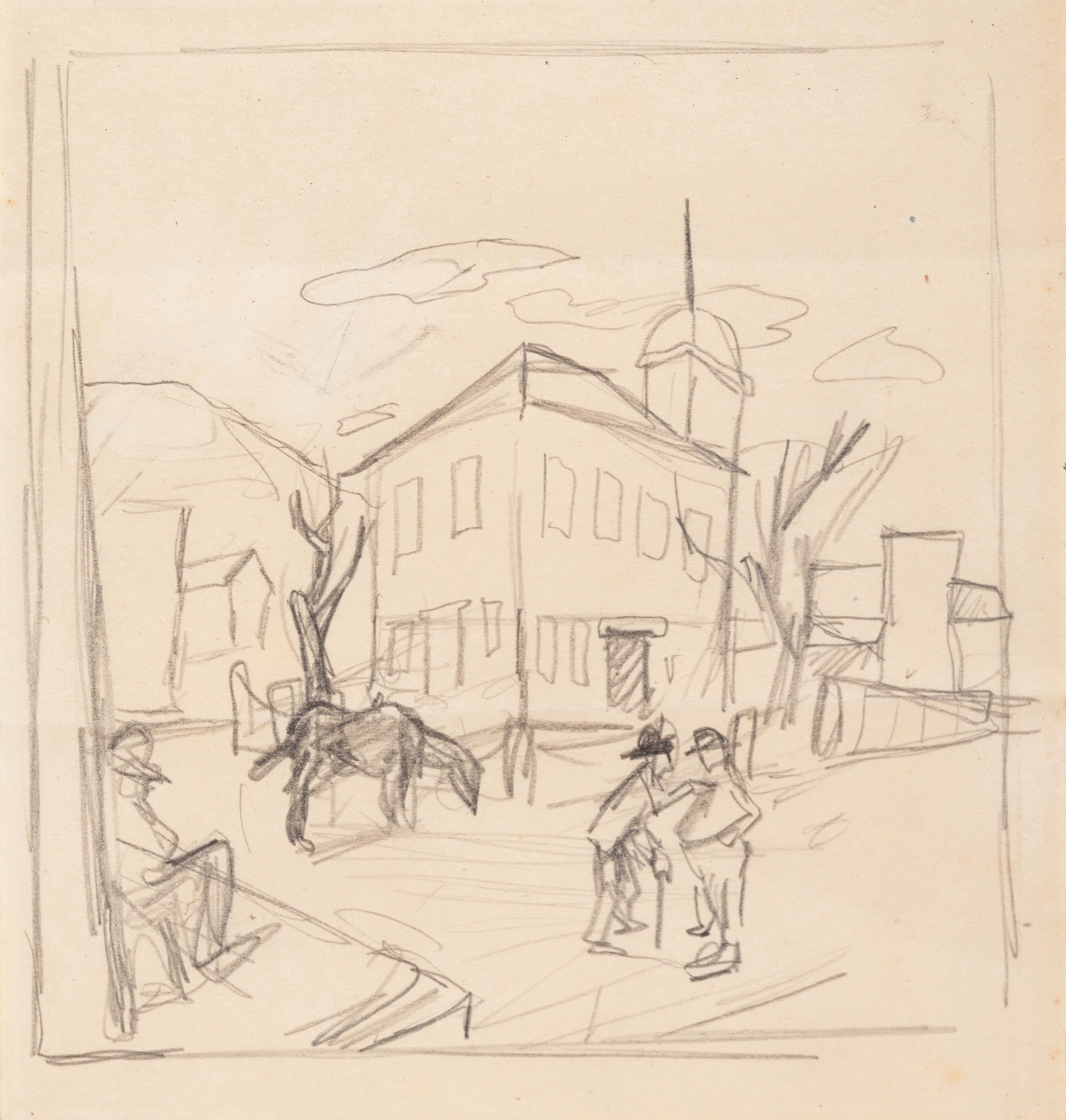 A Dispute with the Sheriff , c. 1926