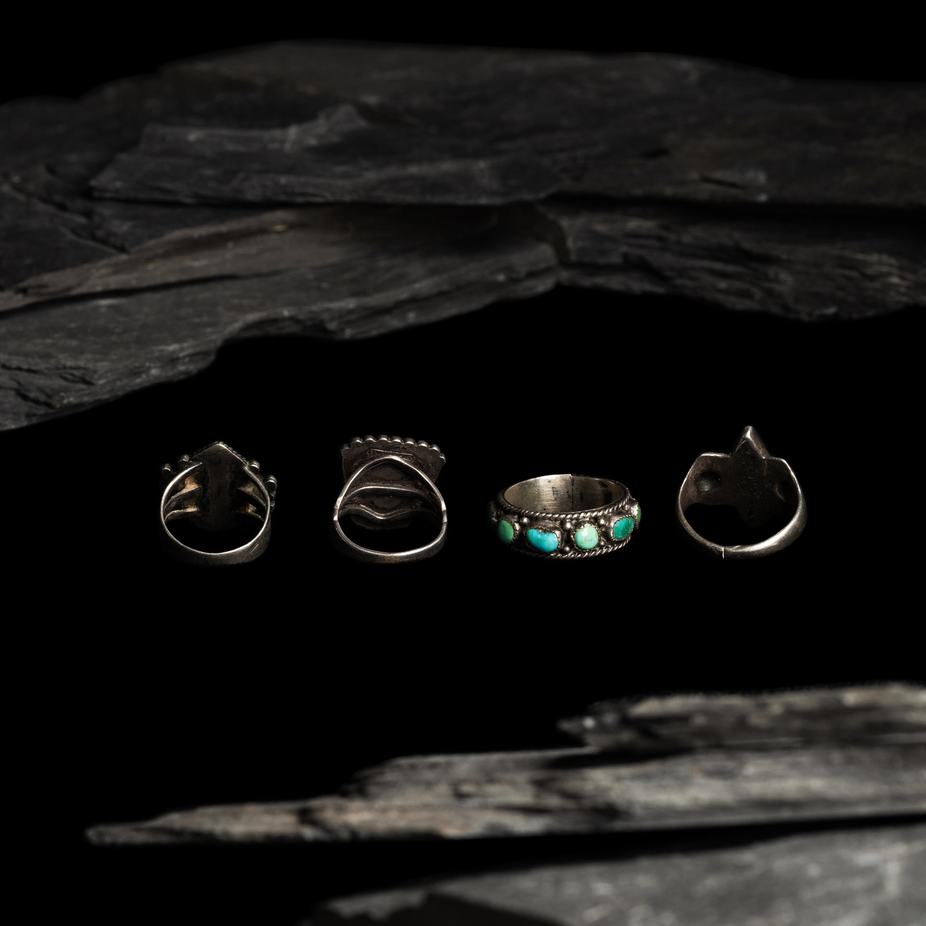 Navajo Silver and Turquoise Rings
