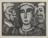 George Rouault, (French, 1871-1958), Les Visage