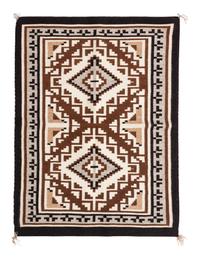 Josephine Curley (Dine, b.1930, act. 1939-present) Navajo Two Grey Hills Weaving / Rug