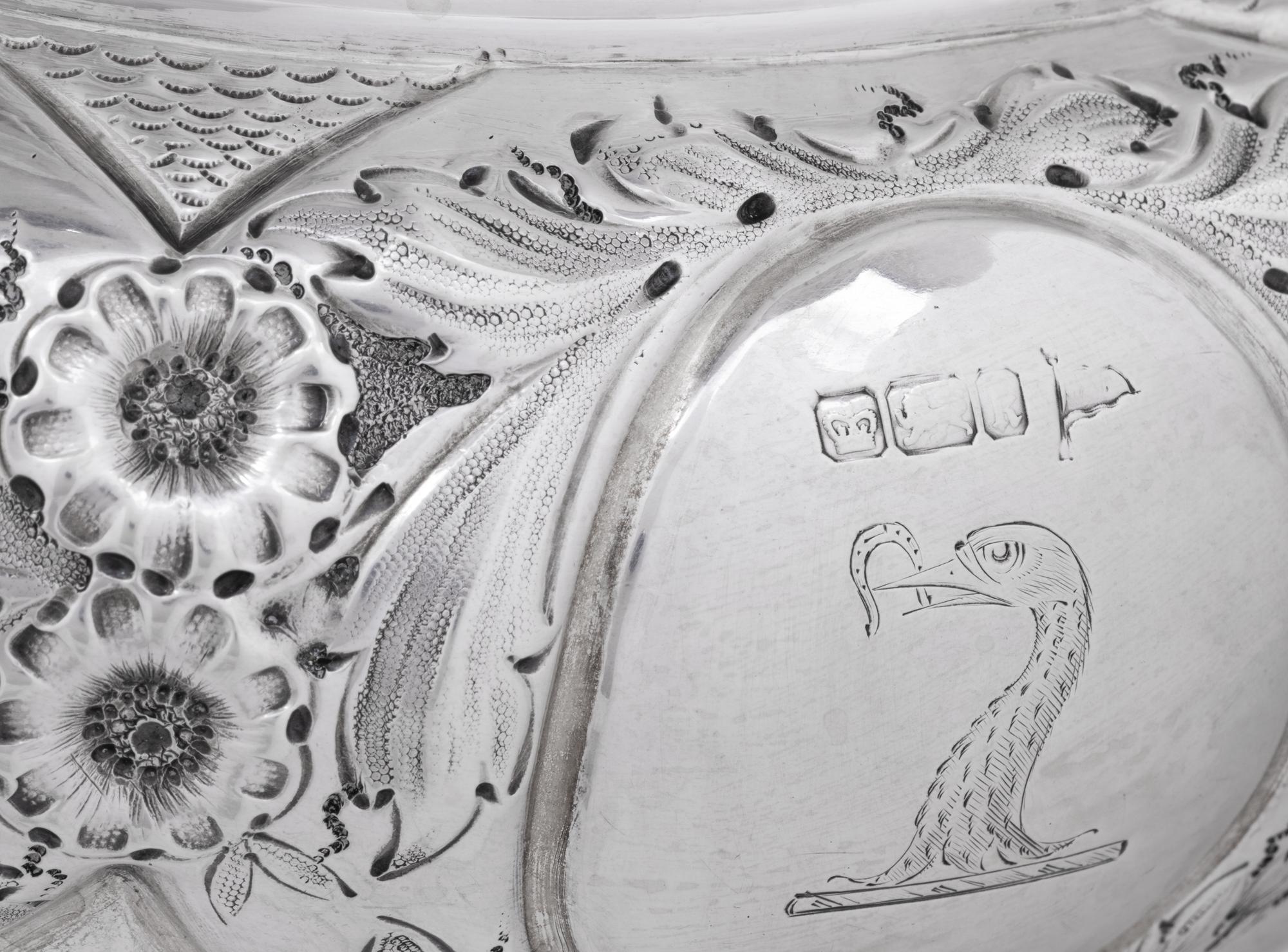 A Pair of Edwardian Silver Jardinieres