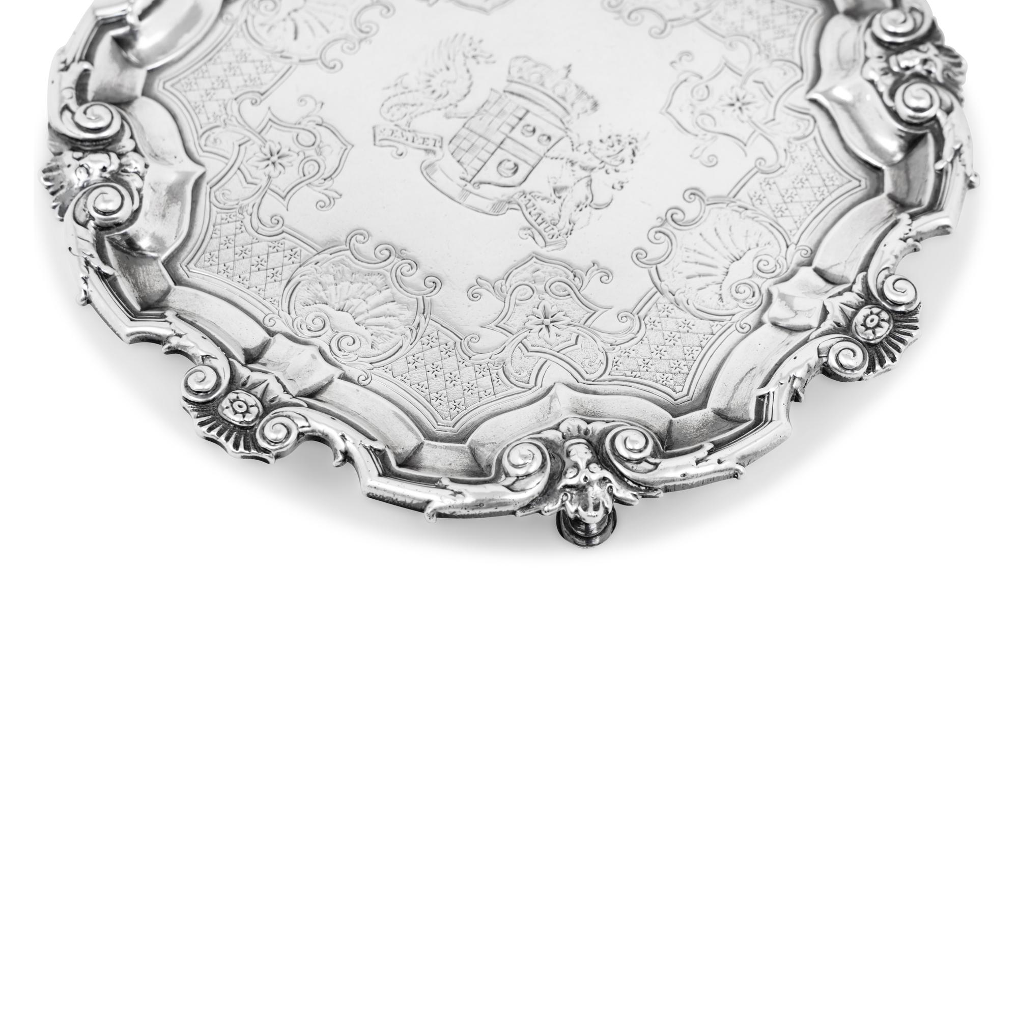 A George II Silver Waiter