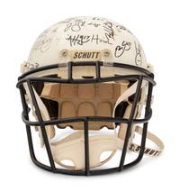 A 2006 Chicago Rush Team Signed Autograph Arena Bowl XX Football Helmet Presented to Mike Ditka Formerly Displayed at Mike Ditka's Restaurant