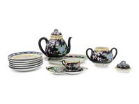 11 Japanese Enameled Porcelain Tea Wares