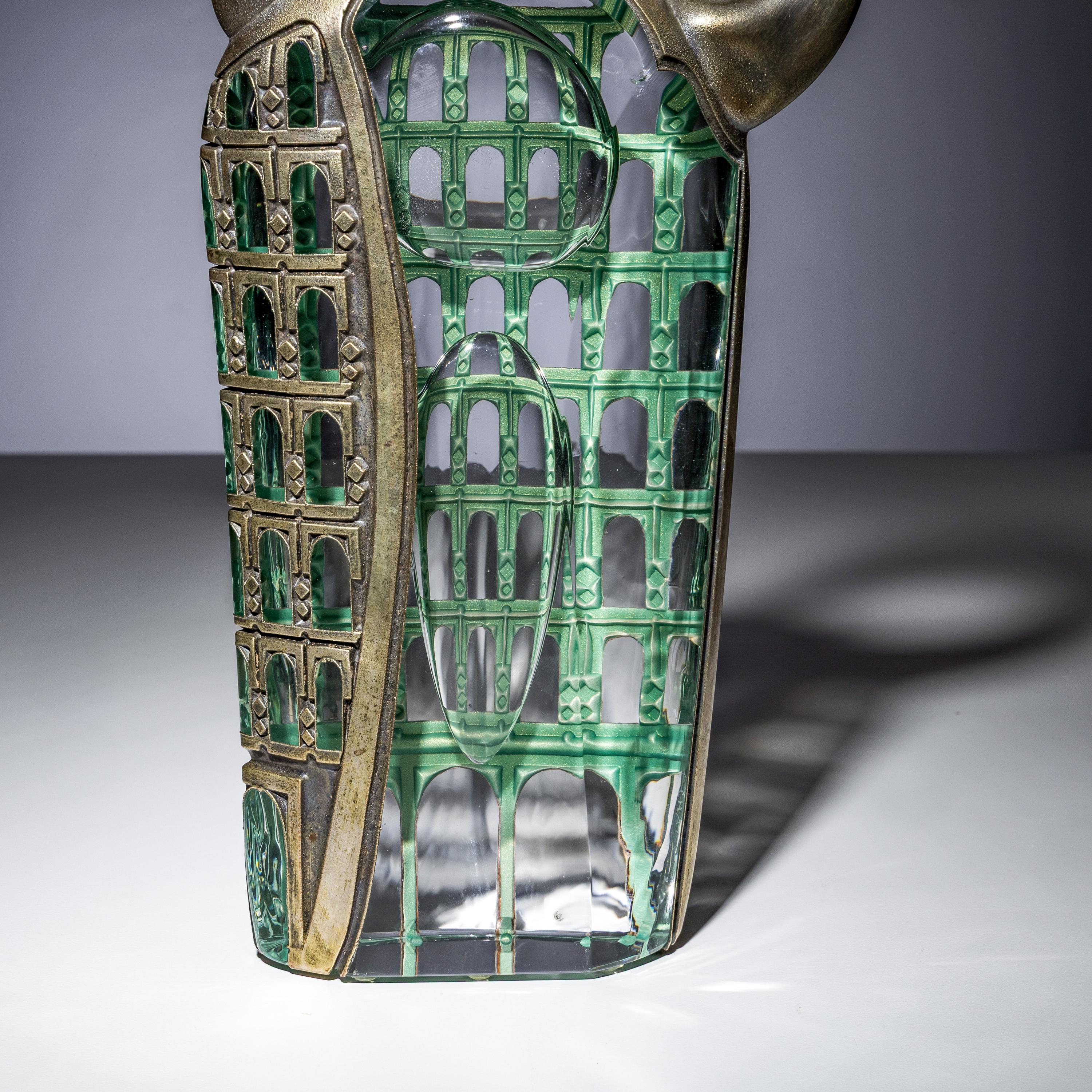 José Chardiet (Cuban, b. 1956) — Silver Flat & Sharp Sculptural Teapot, 2004