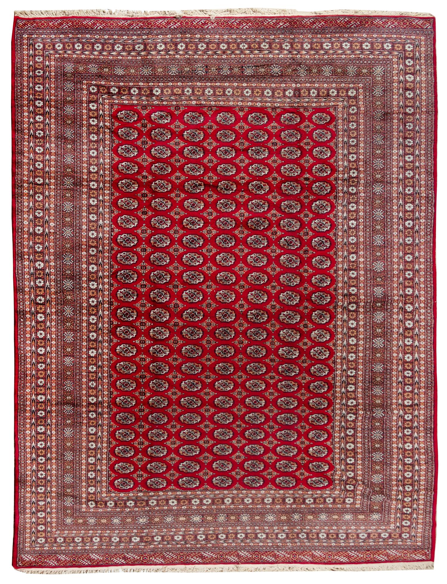 A Bokhara Wool Rug 13 feet 10 inches x 10 feet. — 20TH CENTURY