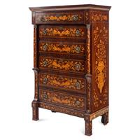A Dutch Marquetry Chest of Drawers