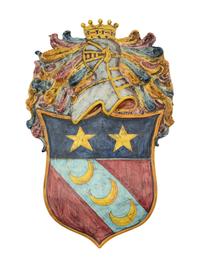 Four Italian Majolica Armorial Plaques