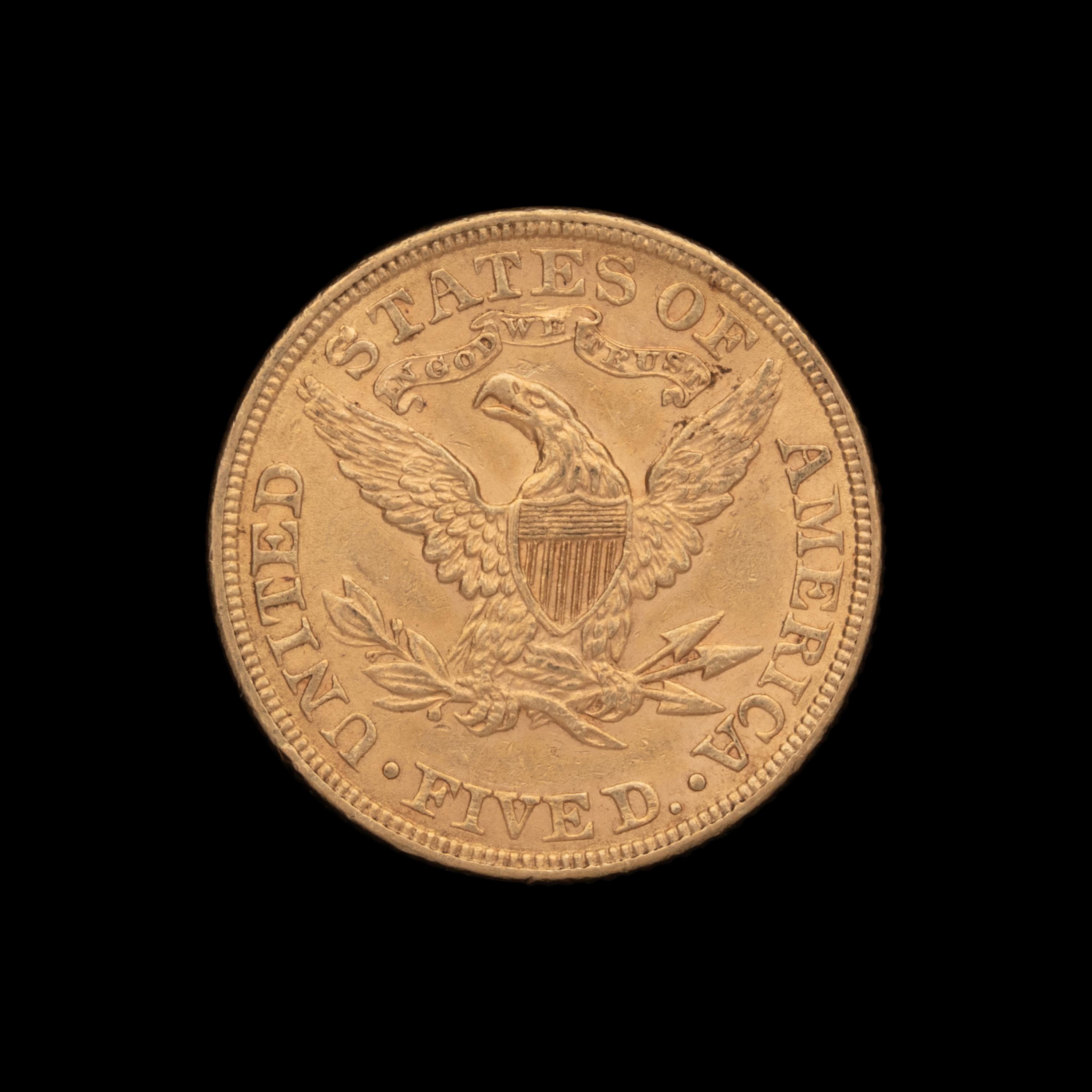A 1900 Liberty Head $5 Gold Coin