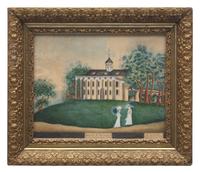 American School 19th Century, View Of Mt. Vernon