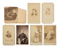 [GARDNER, Alexander]. 7 CDVs of Gardner's family and associates, incl. Philp, Addis, and Smith.
