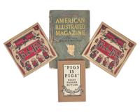 Butler, Ellis Parker. Group of 2 Inscribed Editions of "Pigs is Pigs"