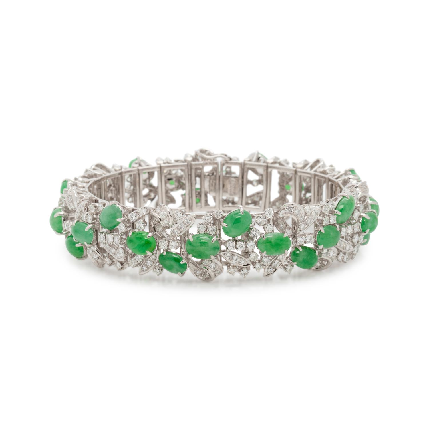 JADE AND DIAMOND BRACELET