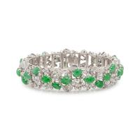 JADE AND DIAMOND BRACELET