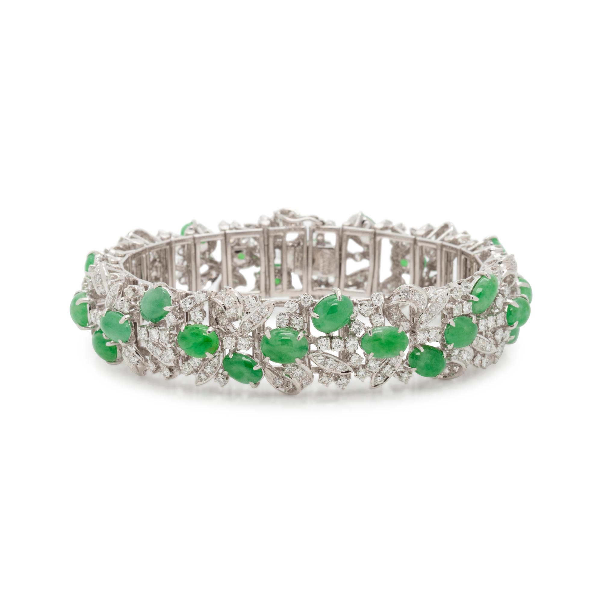 JADE AND DIAMOND BRACELET