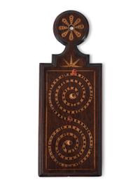 Two Carved Wood Game Elements